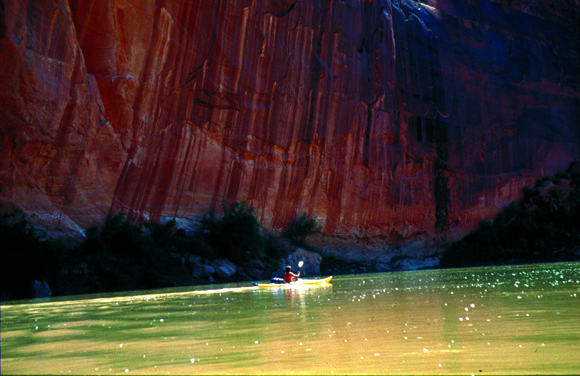 sea kayaking on the Green River