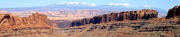 Long Canyon overlooking the La Sal mountains
