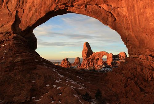 Turret Arch through the North Window Arches National Park tour