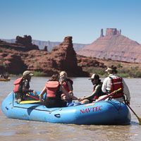 paddle rafting on the colorado river river