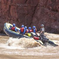 white water rhib uprunning the colorado