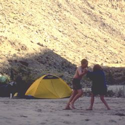Camping in Moab Utah along the Colorado River