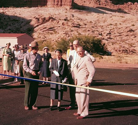 Arches National Park ribbon cutting cerimony