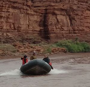 Rhib cruising on Colorado River