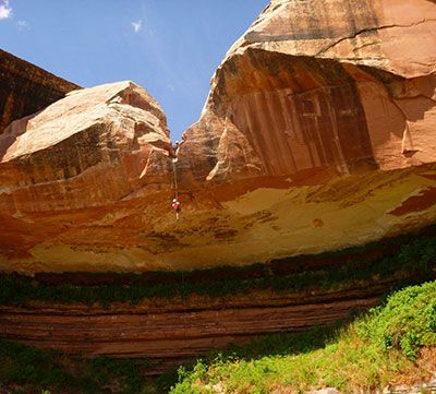 moab canyoneering rappel