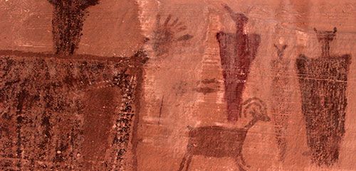 pictograph on Canyonlands tour
