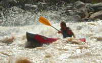 Inflatable Kayak on the Colorado River