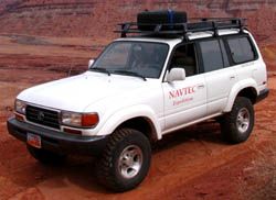 Toyota Landcruiser across the Green River Desert