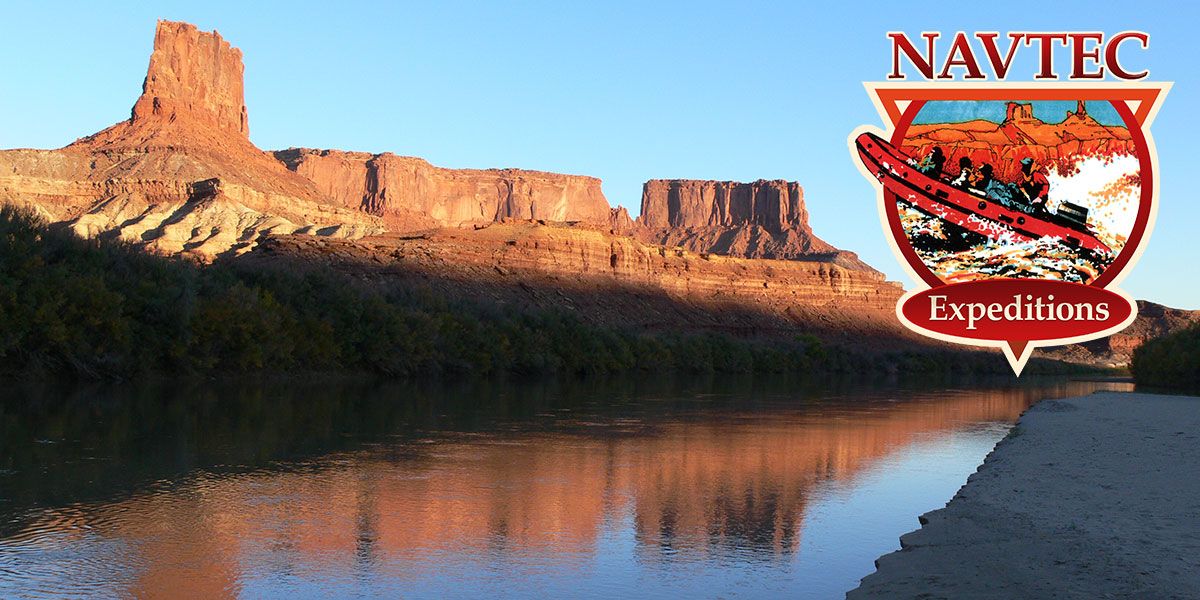 Oarboat at shore in Canyonlands National Park